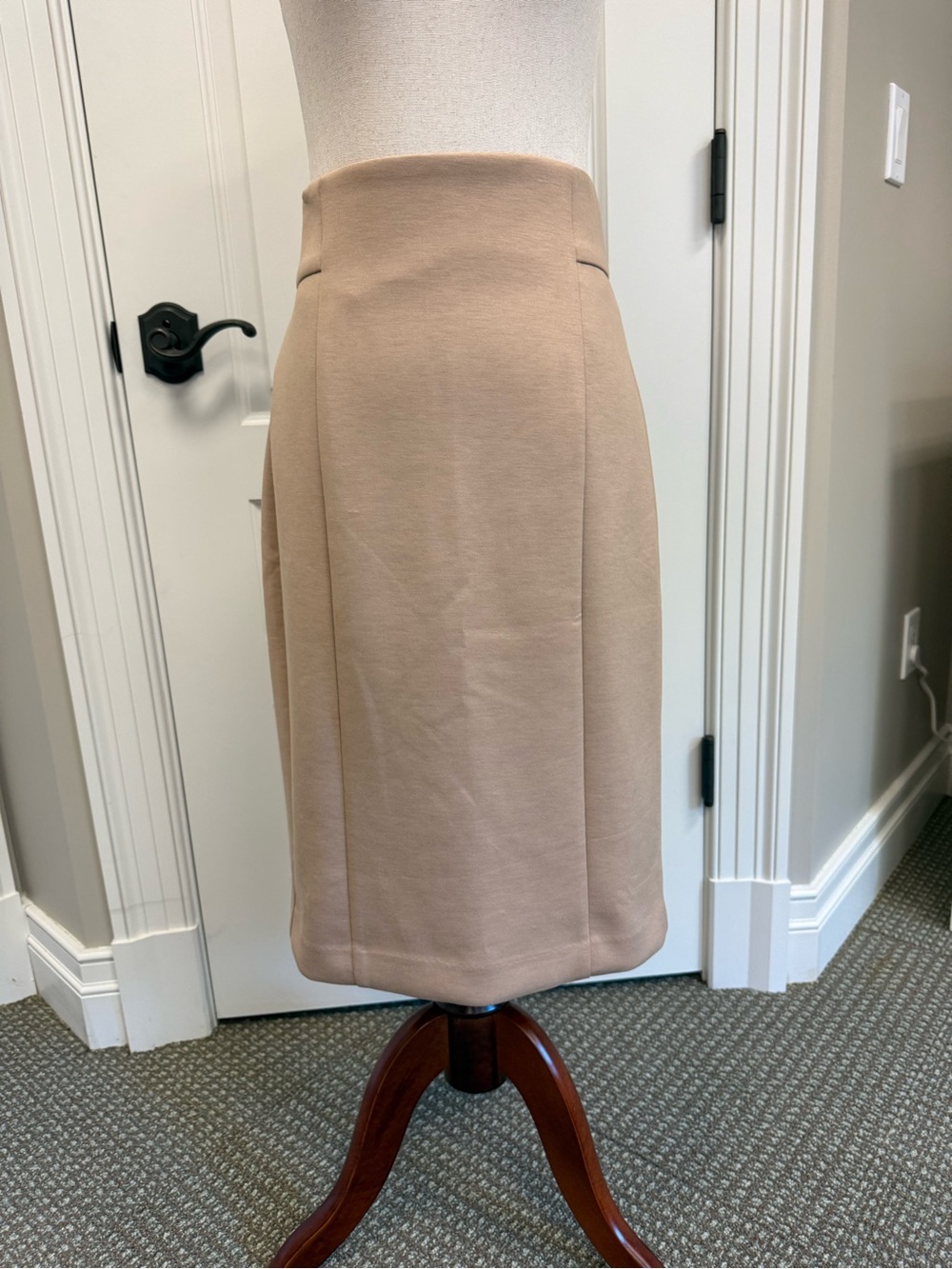 Ann Taylor Neutral Beige Pencil Skirt
